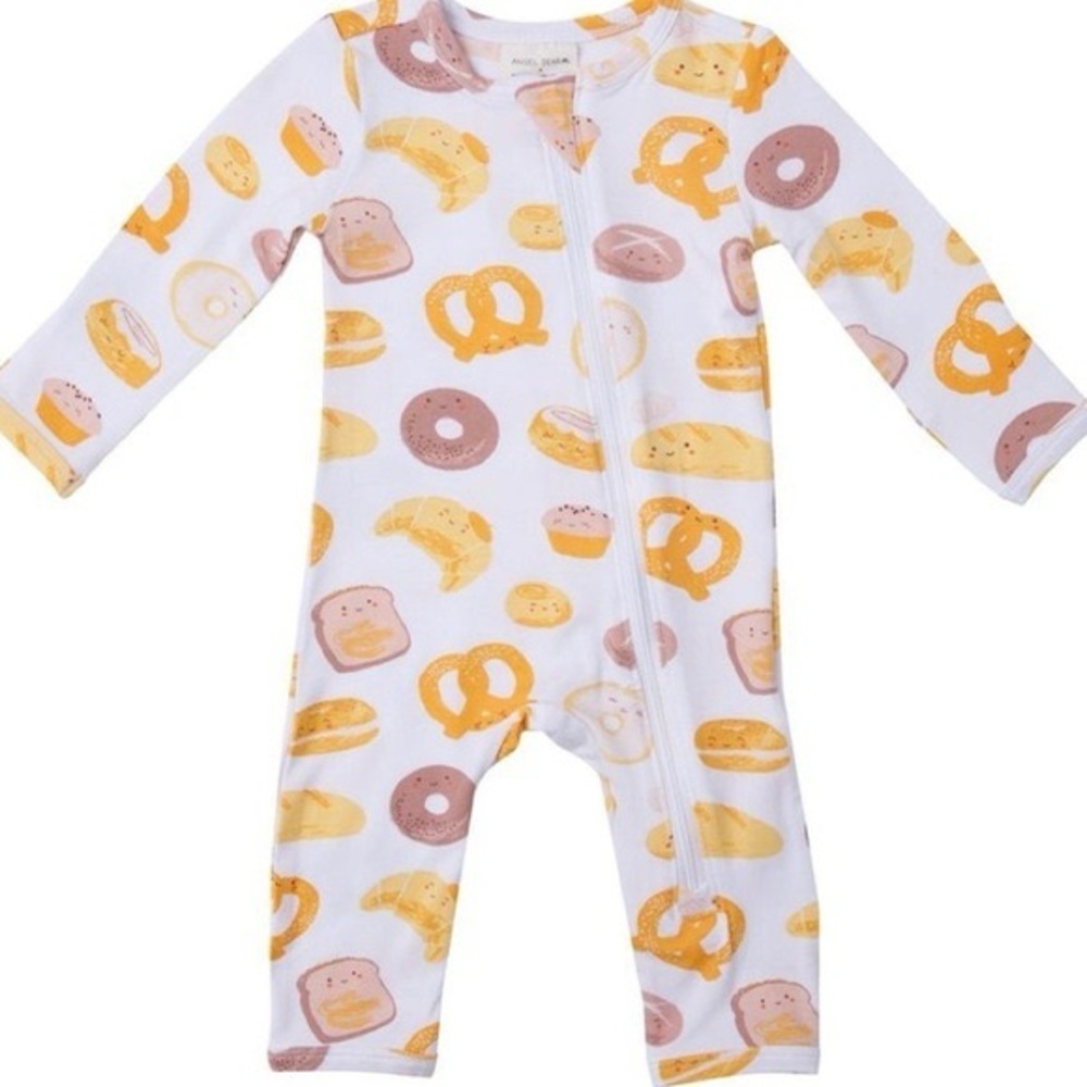 Spearmint x Angel Dear knotted breakfast print 3-6 Mnths